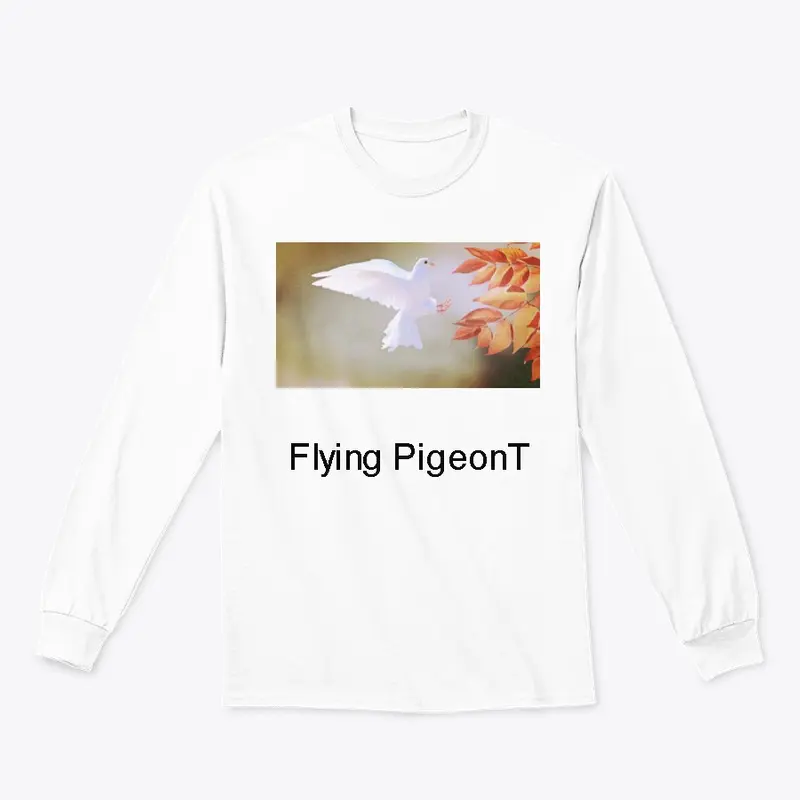 Flying Pigeon spreading peace