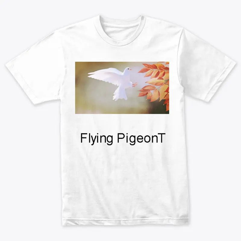 Flying Pigeon spreading peace