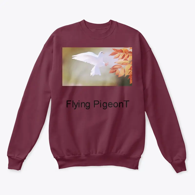 Flying Pigeon spreading peace