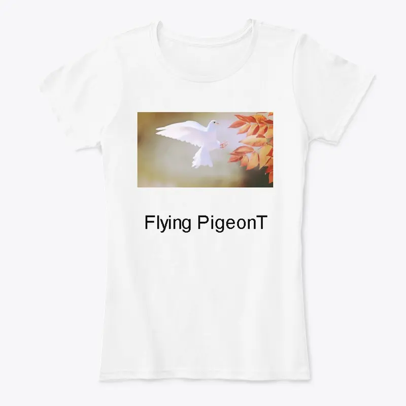 Flying Pigeon spreading peace